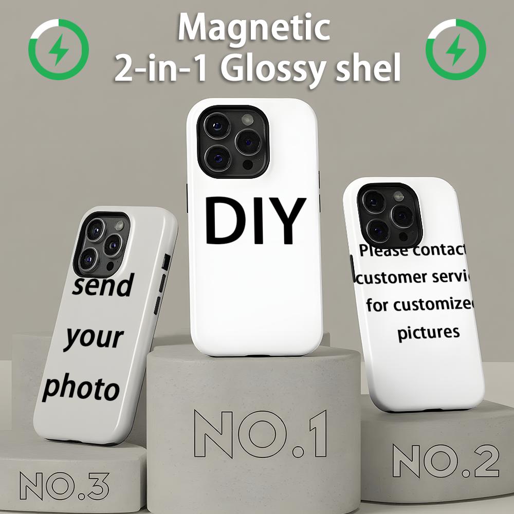 Shelly - heheh マグネット式2-in-1光沢シェル iPhone17 16e 16 15
