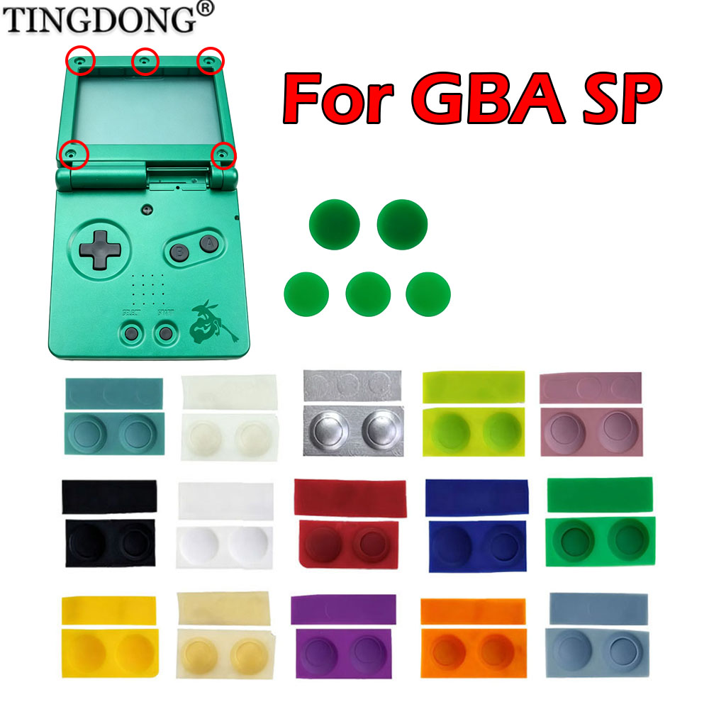 Shelly Plug - 1/2/5/10セット GBA SP シェル交換部品セット - ゴム製ネジ穴ダストプラグ