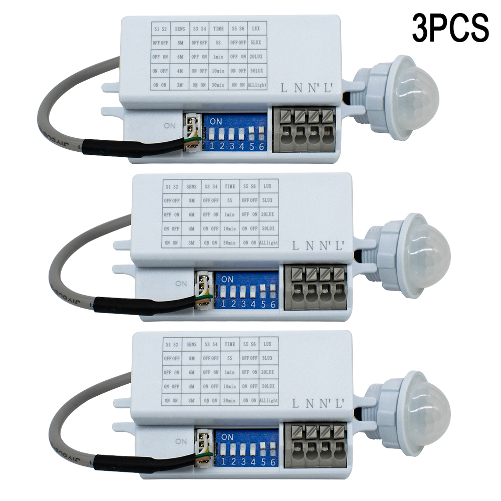 Tasmota - モーションセンサーライトスイッチ 220V 110V Pir 存在センサー照明用時間遅延調整移動検出器ランプ自動
