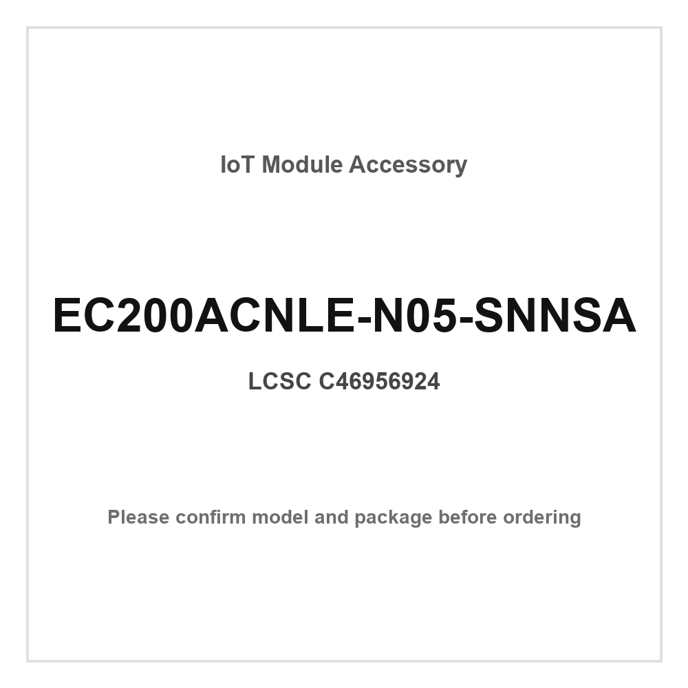 Smart Home Module Iot - 1 個 EC200ACNLE-N05-SNNSA I2C PCM SPI