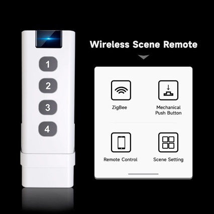 Tuya スマートホーム ZigBee リモートコントロール - Tuya 4 Channel のレビューと価格