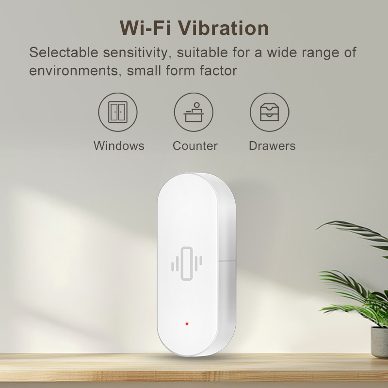 Tuya WiFi 振動センサー、高感度検知、スマートアラー - Home Assistant Tuya のレビューと価格