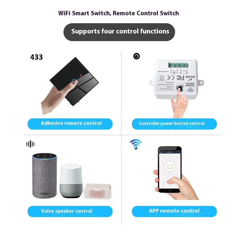 Tuya スマートスイッチオフデバイスは、ワイヤレスタッチ、 - Smart Relay Tuya のレビューと価格