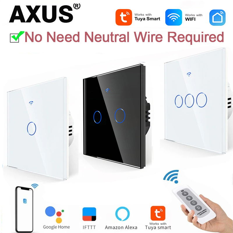 AXUS EU WiFiスマートライトスイッチ、ニュートラル - Smart Relay Tuya のレビューと価格