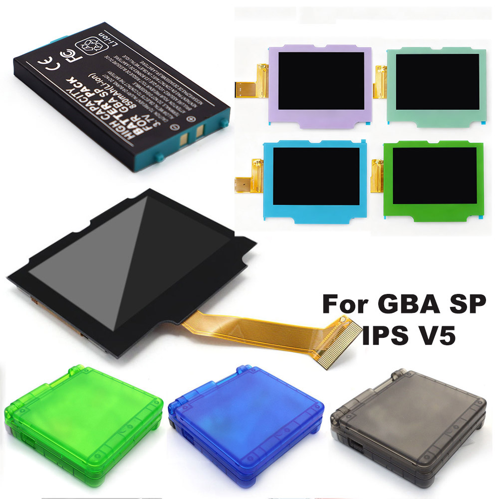 GBA SP用 IPS LCD V5キット。貼り付け式で、高 - Shelly Plug のレビューと価格