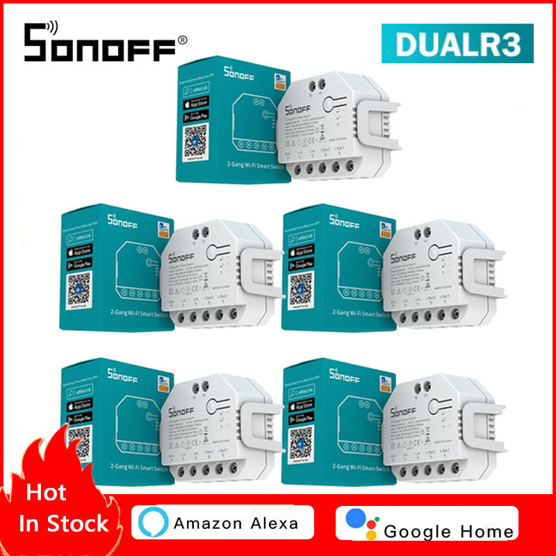 SONOFF DUAL R3 2連スマートリレーモジュール  - Sonoff のレビューと価格