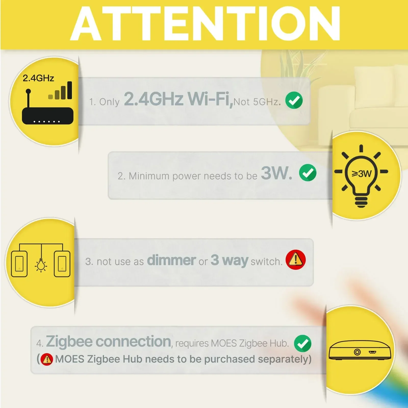 MOES Tuya ZigBee US スマートライトスイッ - Smart Relay Tuya のレビューと価格